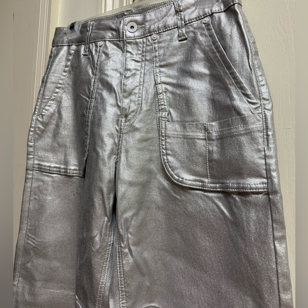 FUN Silver cargo pants- never worn!